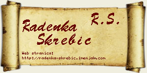 Radenka Škrebić vizit kartica